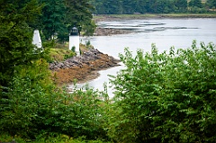 Distant View of Whitlocks Mill Lighthouse in Calais, Maine